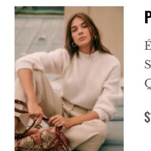 Sezane Otis Jumper Écru. - Size S